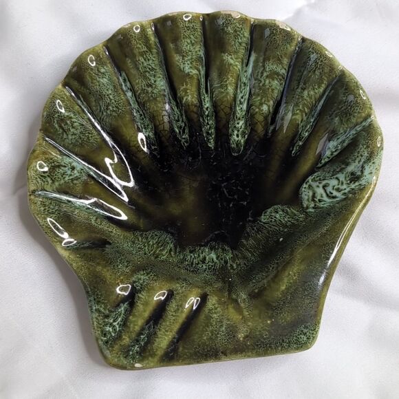 Handmade Green Decorative Shells Wade of California USA 699 - Picture 9 of 12